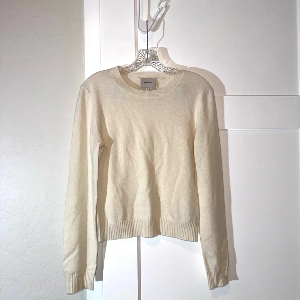 Reformation Lian Crewneck Cashmere Sweater - Picture 2 of 3